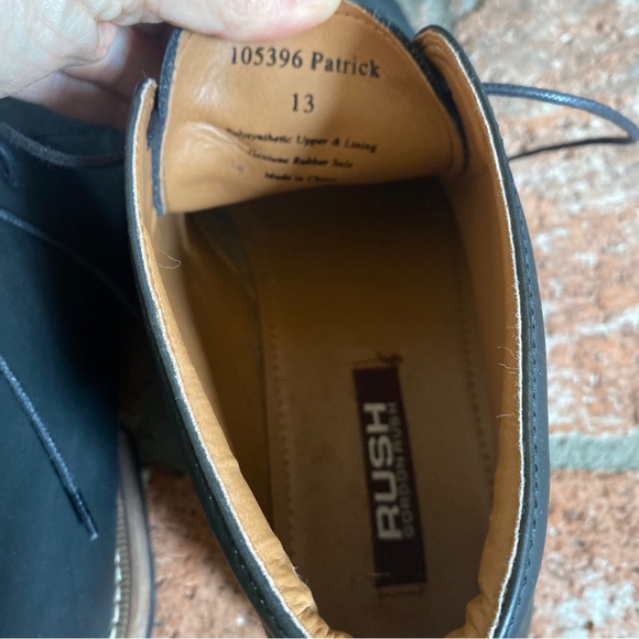 Gordon Rush Patrick SZ 13 MENS Black Oxford Dress Boot Shoes - Picture 7 of 8